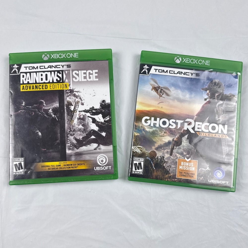 Tom Clancy's Xbox One Bundle Rainbow Six Siege Advanced & Ghost Recon Wildlands